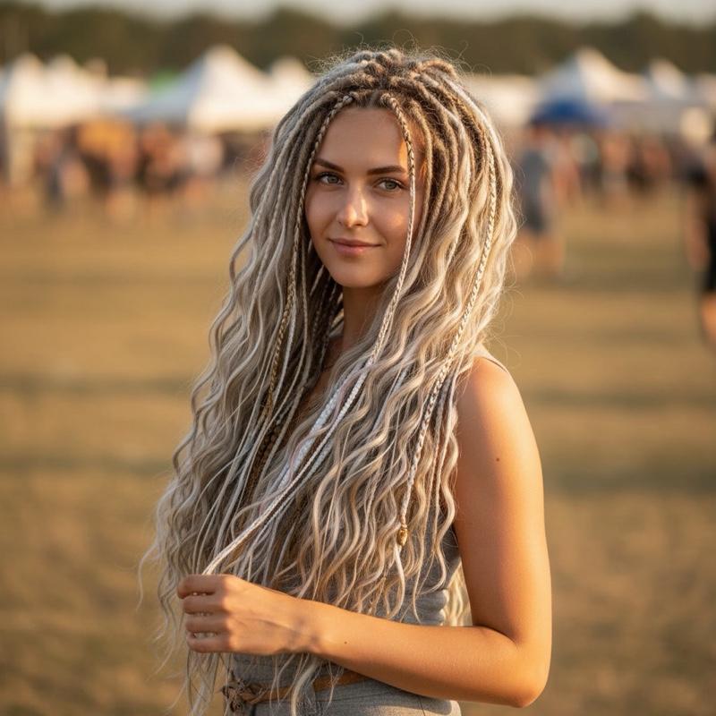 Blonde Boho DE Dreads 26in