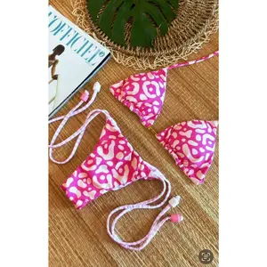 Aria Reversible Triangle Top + Cheeky Tie Bikini Bottoms