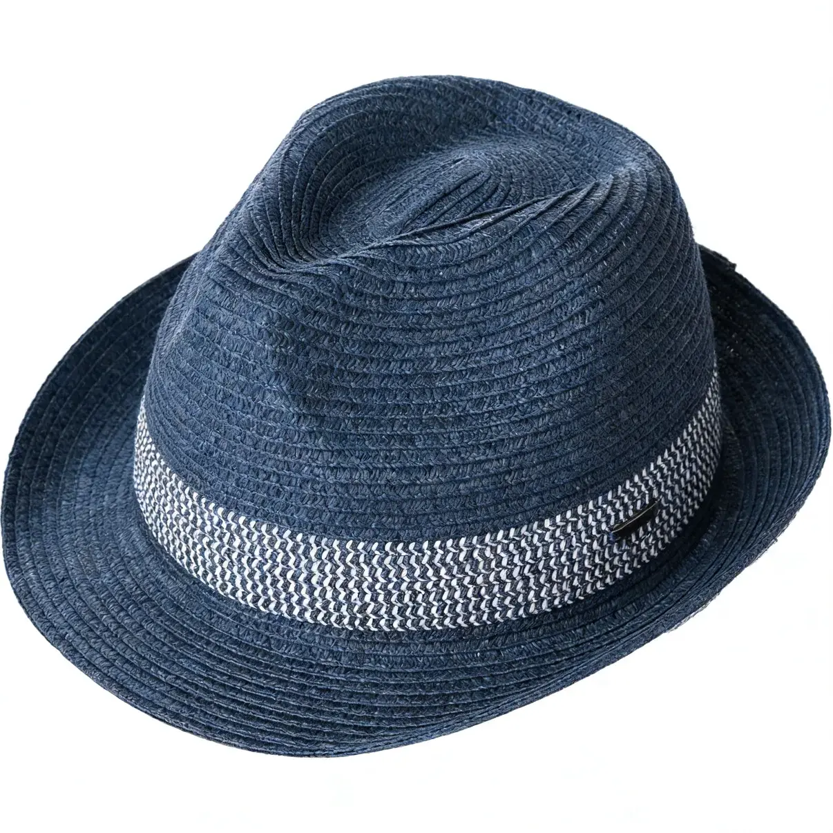 Straw Fedora Hat for Men Women Breathable Packable Summer 
