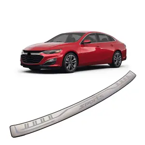 Rear Bumper Protector Trim For Chevy Malibu 2016-2024 Car Accessories Stainless Steel 1pcs Car Stickers Auto Parts Cover Car Styling Auto Parts Kick Plate