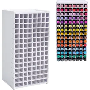 Art Marker Storage Rack for 120 Markers, Watercolour Brushes Pens Color Pencils Organizer Holder for Desk Christmas