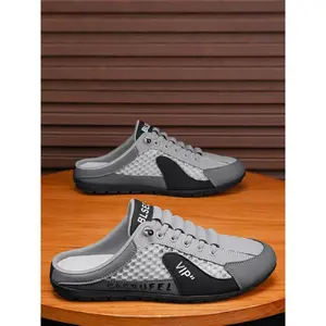 Men's Casual Lace Up Sandals, Breathable Comfortable Sports Slides Sandals, Fashionable Sandals for Outdoor Beach Vacation, Footwear Sandal, Walking Shoes