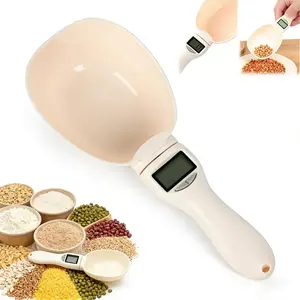 Kitchen Digital Measuring Spoon Scale - 1-800g High-Precision LCD Display, 5-Unit Conversion, Detachable Scoop, Lightweight Portable Weighing Tool for Coffee, Baking