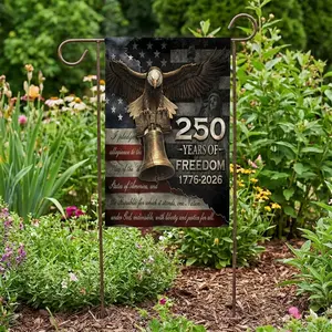 250 Anniversary Usa Flag, Commemorative House Flags, American Flag With Eagle Garden Flag Colorful Outdoor Yard Decor Double Sided Premium 100% Polyester Weather Resistant