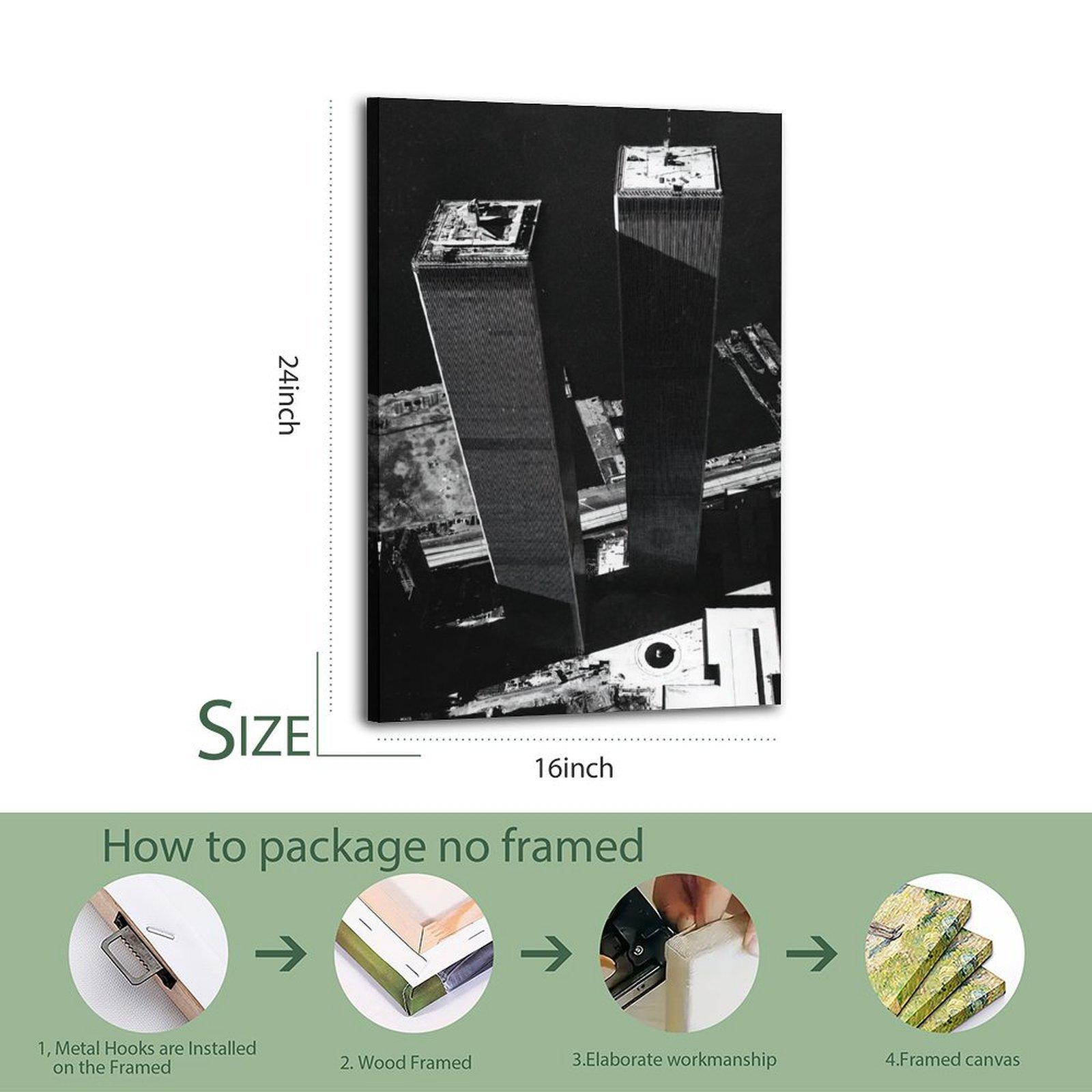 Vintage Photography Poster World Trade Center 1973 Poster Decorative Painting Canvas Wall Art Picture Print Modern Family Bedroom Decor