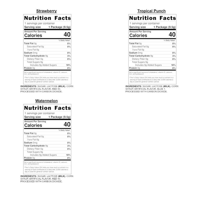 Pop Rocks Candy Variety Pack of 9 with 9 Flavors - 9 Pop Rocks Candy Packs Candies