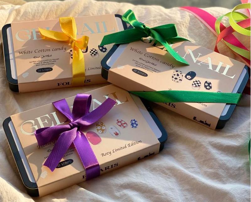 Triple Bundle Semi Cured Gel Nails Strips Odor-Free 30-Second Finish Pick ANY 1 Designs Get 1 Random FREE No Lifting Stays Flat All Day Perfect Gift