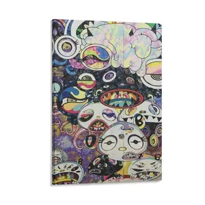 Takashi Murakamis Sun Flower Art Poster Canvas Wall Art Decor Print Picture Paintings.  (13) Canvas Poster Bedroom Decor Sports Landscape Office Room Decor Gift Frames Ornaments Artistic Photo