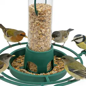 Outdoor Bird Feeder From Plastic Coke Bottle, DIY Transform Any Bottle Into Attractive Hanging Feeder, Automatic Seed Dispenser for Birds in Garden or Balcony