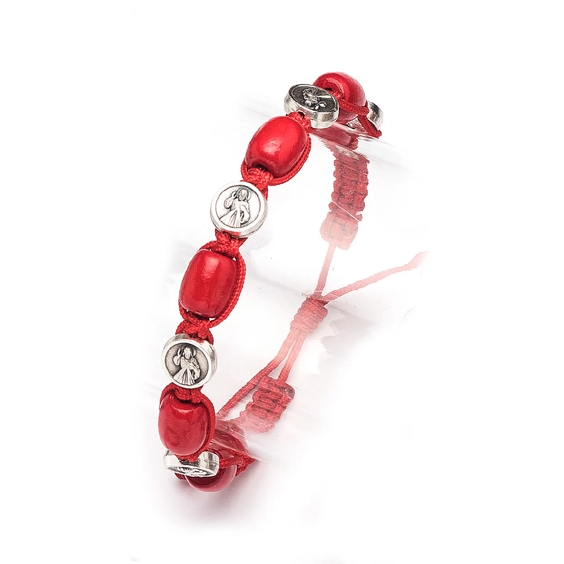 Divine Mercy Bracelet Red