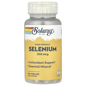 Solaray High Potency Selenium, 200 mcg, 100 VegCaps