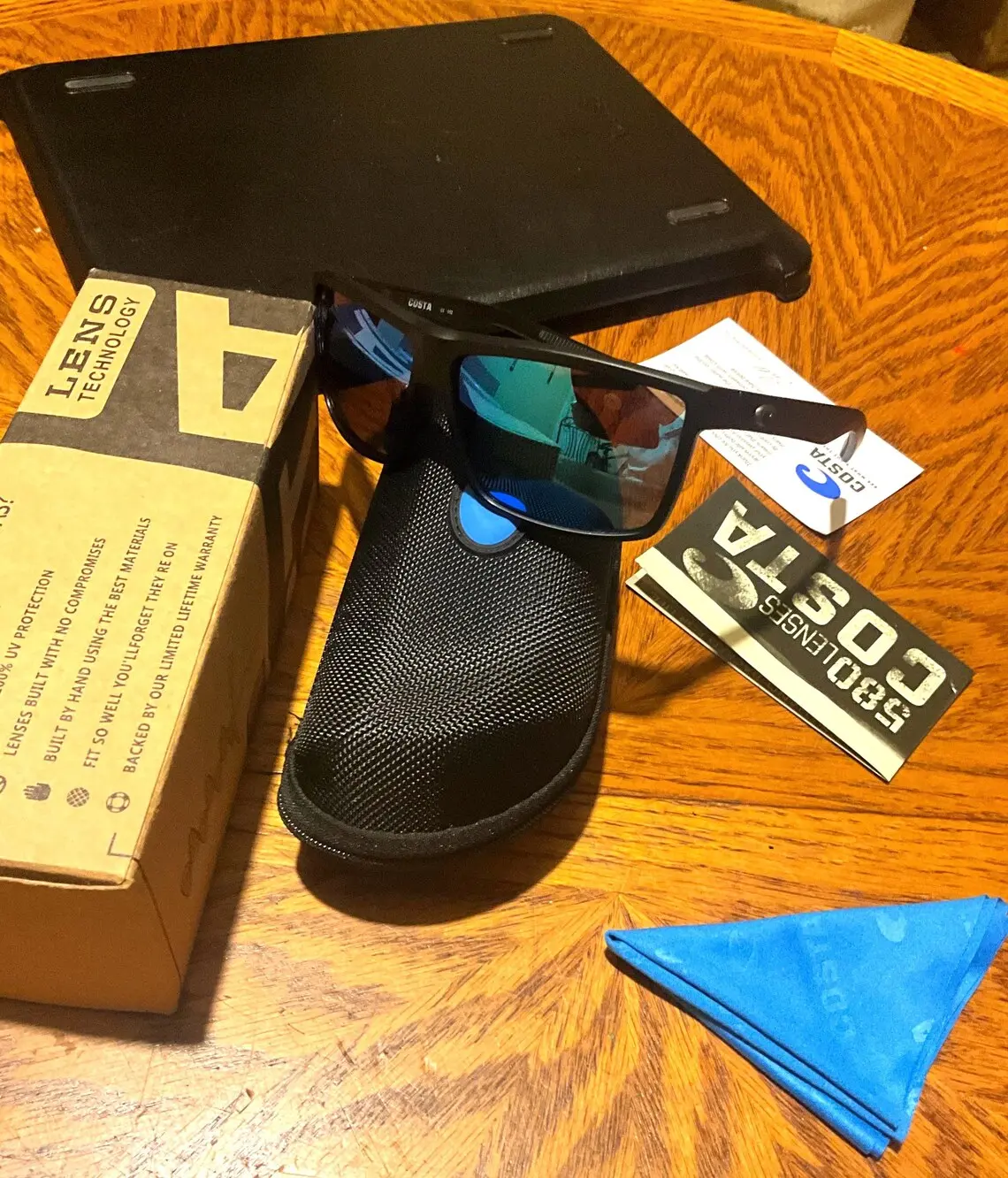 Costa Del Mar Tuna Alley Matte Black Frame/Grey Polarized Lenses 580P, COSTA Polarized Sunglasses Fashion Cycling Running Sun Glasses Unisex Outdoor Sport Polarized Goggles