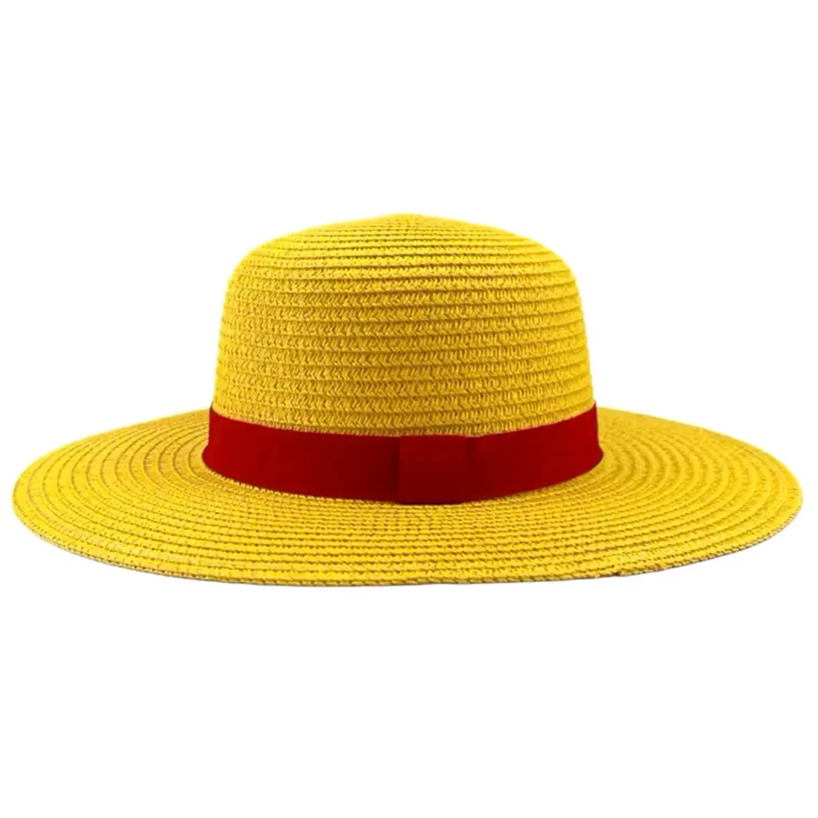 Luffy inspired straw beach hat with white strap Luffy inspired straw beach hat with white strap