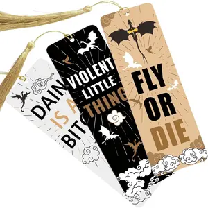 Dragon  Bookmarks, Bookish Merch Book Lovers,  Bookmark for Men, Page Markers Reading Accessories - Set of 3