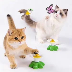 Auto Rotating Cat Teaser – Butterfly Interactive Toy, Helps Burn Energy, Stop Boredom – Magic Toy for Lazy & Active Cats