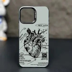 A Heart Photo Electroplated Phone Case, Suitable for iPhone 17 Air/16 Plus/15 Pro Max/14 Pro/13/12/11/XS Max/X Phone Case, Designed with High-end Feel and High Definition Resolution, Ideal for Holiday Gifts CY08