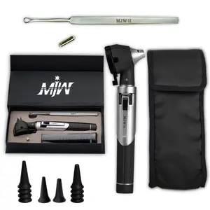 Fiber Optic Mini Otoscope Ear Healthy Tool for Home use with Extra Replaceable LED Light (Batteries Not Included)