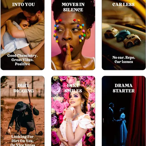 What's The Tea Oracle: Gossip and fun oracle card deck- 80 Card set, Get the tea on the situation, love readings, oracle readings, tarot reading, psychic, tarot card deck, unique tarot