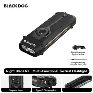 BLACKDOG Mini Tactical Flashlight Viral Super Bright & Compact Magnetic Work Light Must-Have Everyday Carry Tool