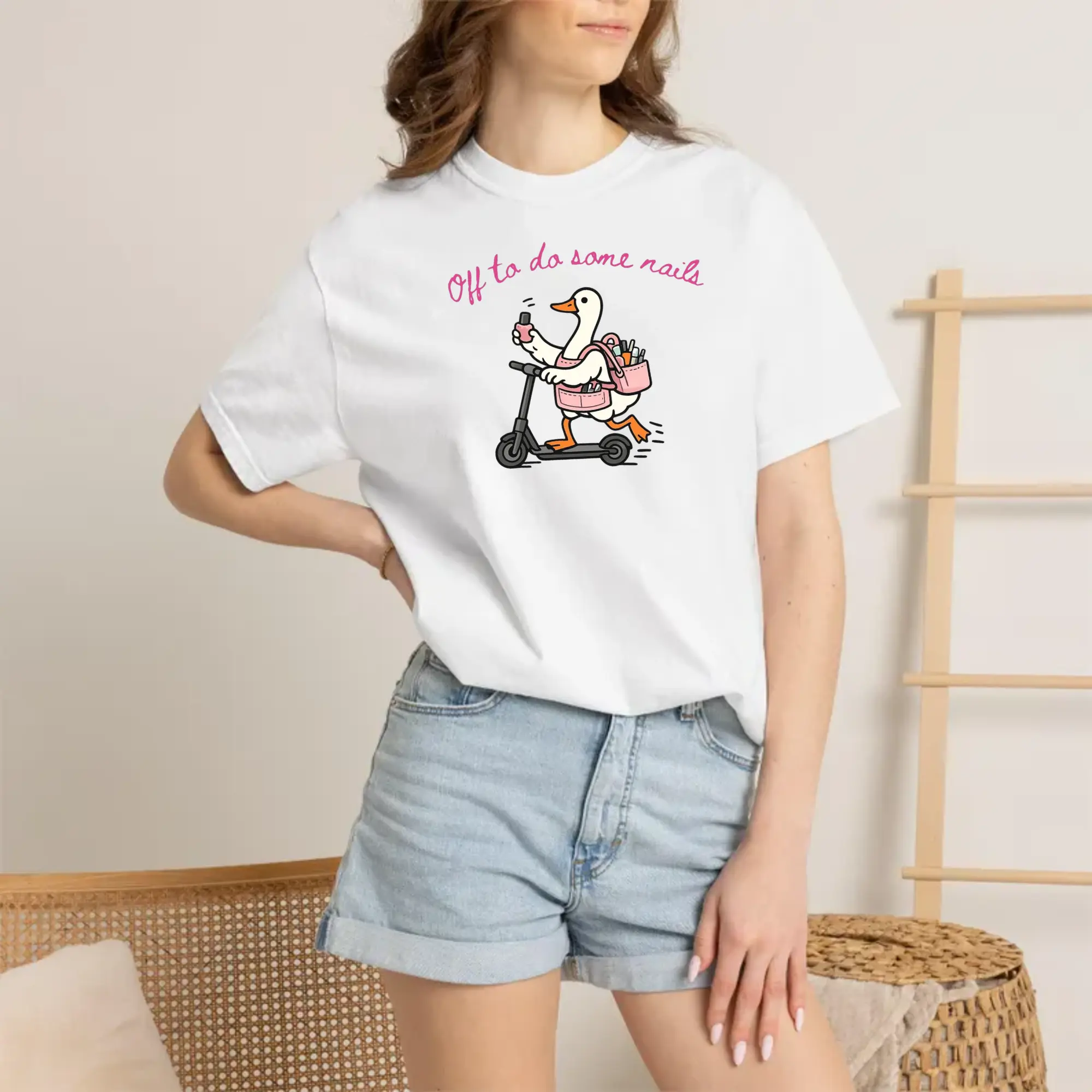 Off To Do Some Nails Shirt, Nail Tech Tee, Gift For Nail Tech, Nail Salon Gift, Nail Artist Gift, Nail Technician, Manicurist Appreciation Piece Print