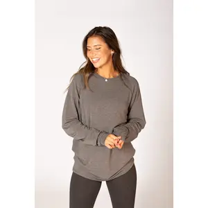 The Perfectly Imperfect Casual Long Sleeve - Dark Grey