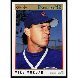 Mike Morgan 1992 O-Pee-Chee Premier #180 Chicago Cubs