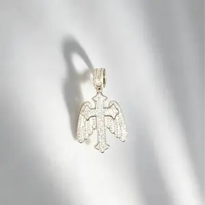 8020  Street Icon Iced Angel Cross, Bling Accessory for the Next-Gen Hip-Hop Stars
