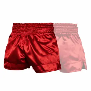 ROAR-INT Kids Red Muay Thai Martial Arts Fight Shorts for Boys and Girls