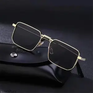 Retro Rectangular Sunglasses Men Women Brand Designer Fashion Metal Frame Glasses Classic Outdoors Driving Shades Uv400 Gafas