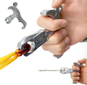 Stainless Steel Handheld Slingshot Release Grip Fish Dart Catapult Trigger Ball (MOQ 10 Sets)