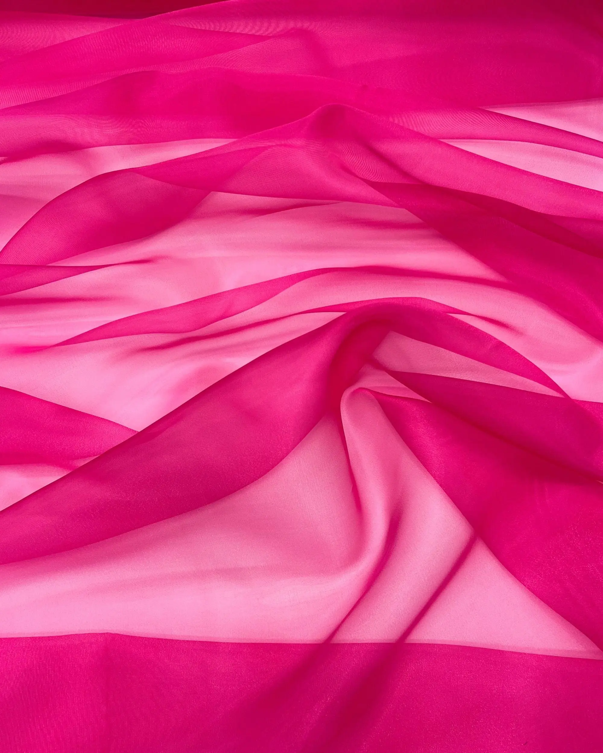 Fuchsia Crystal Organza