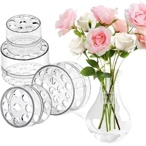 4pcs Multi-Hole Floral Stand Set, Suitable for Various Sizes, Fits Vases and Artificial Roses, Helps Arrange Flowers and Home Decor