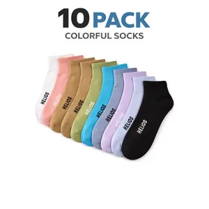 Helios Women's 10-Pack Assorted Color Breathable Comfort Disposable Shoe Covers