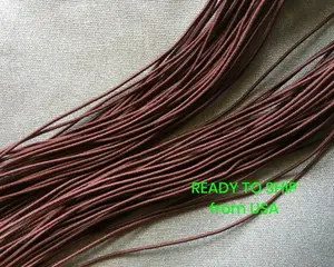 0.8-1mm Nylon Coated Round Elastic Stretch String/Cord (Brunette)
