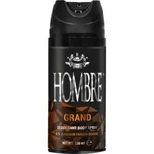 HOMBRE Grand Spray Deodorant for Men | Citrus Marine Mineral Freshness | Long-Lasting Aluminum-Free Body Spray 150 ml
