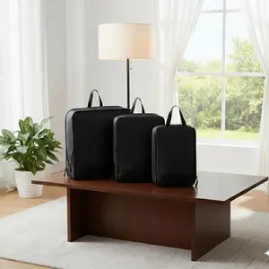 Portable Travel stroage bag set 3 pck for clothing,shirts,sweatshirts,undergarments perfect Compression lightweight packing cubes for travel storage