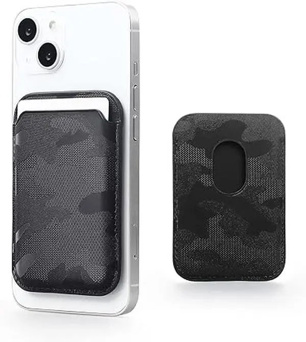 WALLFID Mag-Safe Wallet Leather Compatible with iPhone 15/14/13/12 Pro/Max/Plus/Mini,RFID Card Holder with Mag-Safe Magnet Cellular Cellphone sample bag