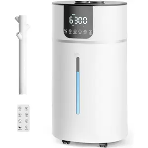 4.2 Gal/16L Humidifier Large Room, Cool Warm Mist 2000ft2 Whole House Air Humidifiers for Bedroom, , Adults, 60H Runtime, Humidity Setting, Easy to Clean, Top Fill, Extension Tube