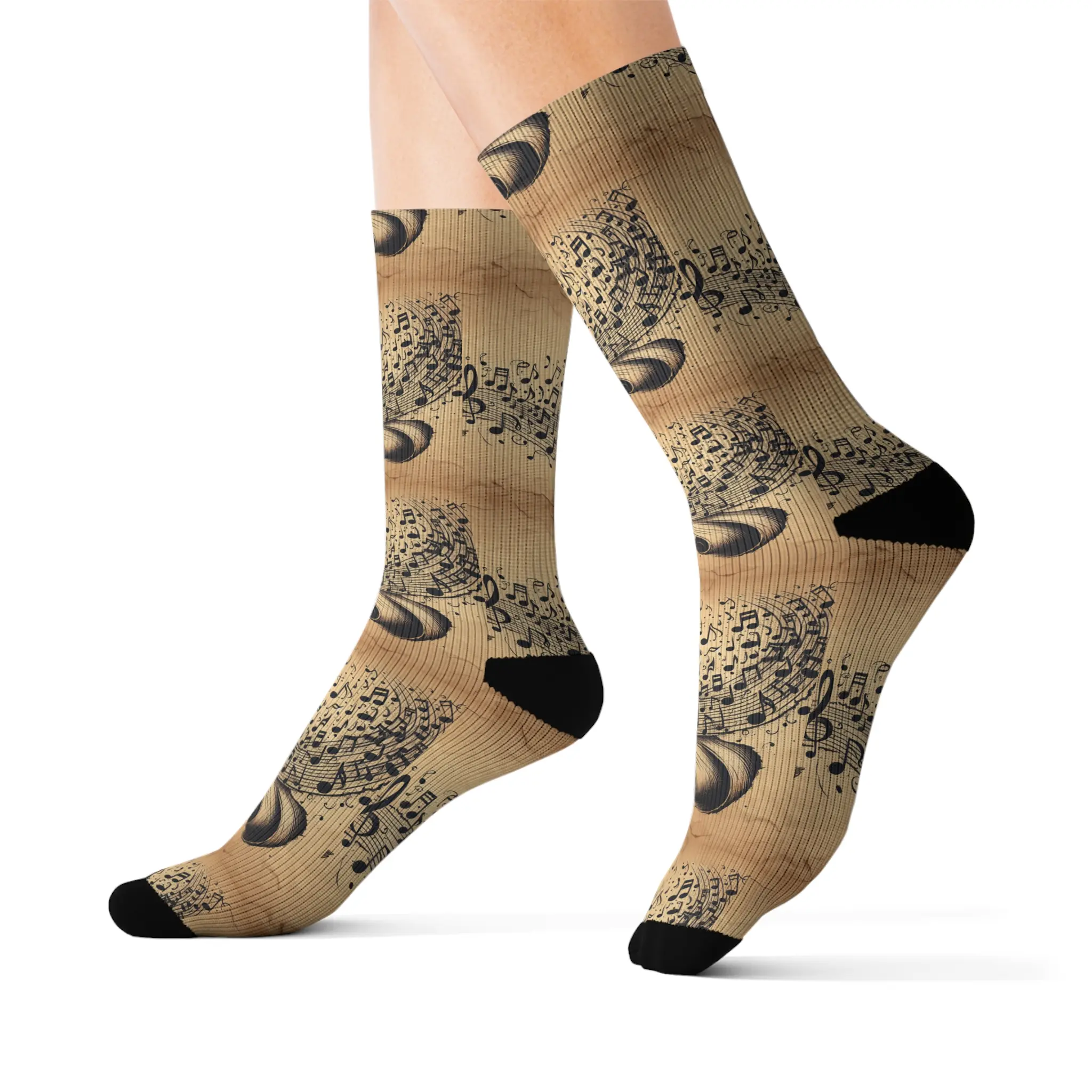 Fun Musical Note Unisex Socks for Any Occasion