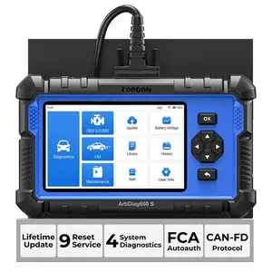 2025 TOPDON AD600S OBD2 Scanner Car  Scanner Maintenance  ABS SRS SAS AT TPMS EPB Diagnostic Tool Autos Free Lifetime Upgrade Auto Vehicle Automotive