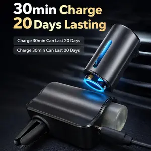 Smart Car Air Freshener Diffuser – 3 Spray Modes, 20-Day Battery, Auto On/Off, Ultrasonic Essential Oil Car Vent Diffuser