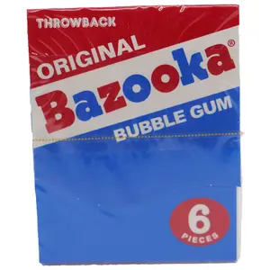 Bazooka Original Throwback Bubble Gum Mini Wallet Pack
