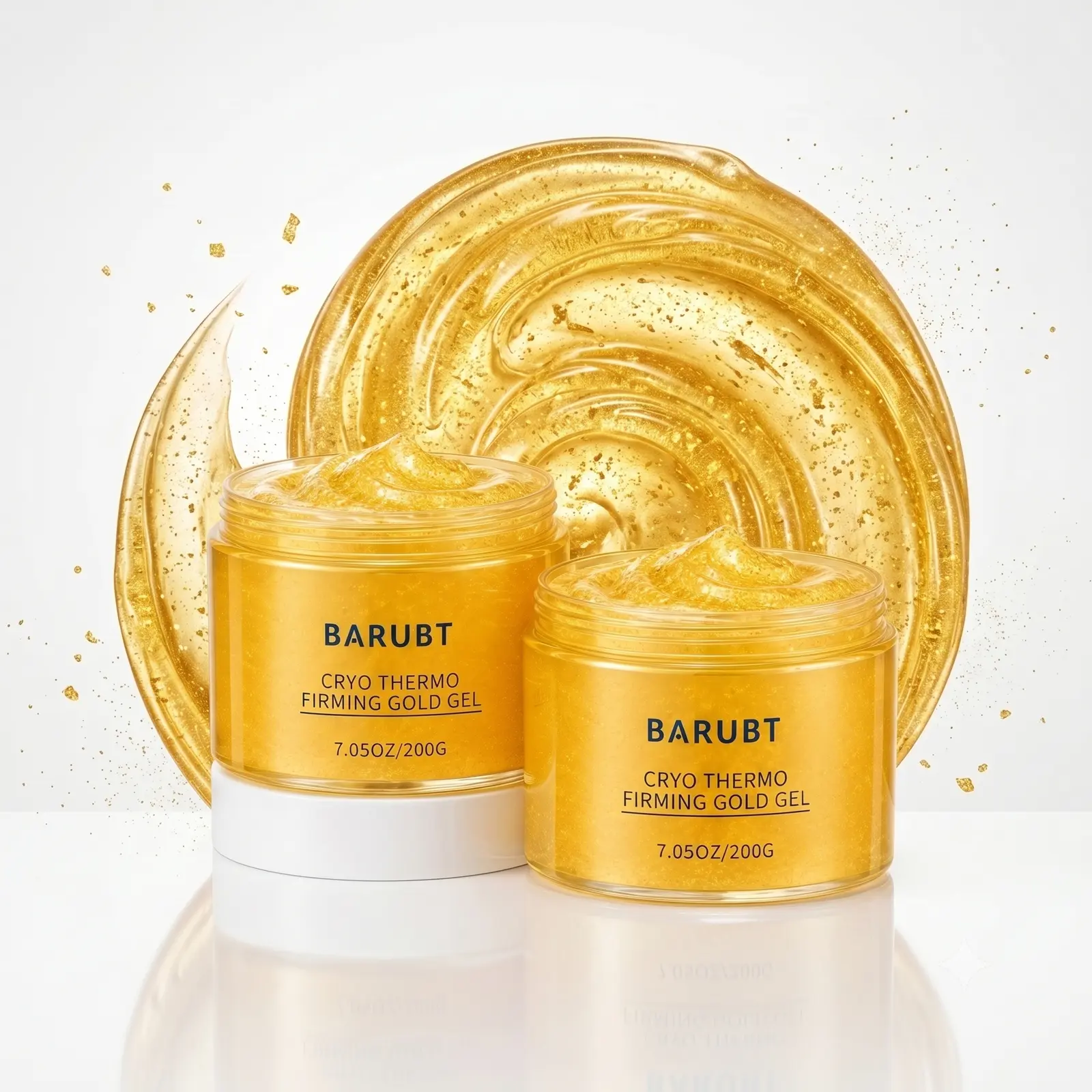 Buy 1 Get 1 Free, 2 Jar 15-Day Fast Rejuvenating Gold Body Cream | Dual-Sensation Hot & Cold Firming Gel for Arms, Thighs & Belly | Deep Hydration & Smoothing Skin Care | Gentle, Unisex Daily Moisturizer | 200g/7.05oz