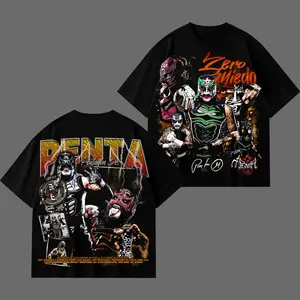 [WWE] Penta El Zero V3 Miedo Zero Miedo Lucha Libre Wrestling T Shirt Premium Cotton Graphic Tee, Mexican Wrestler Mask Gothic Streetwear Shirt, AEW Fan Gift Unisex, Wrestling Event Outfit