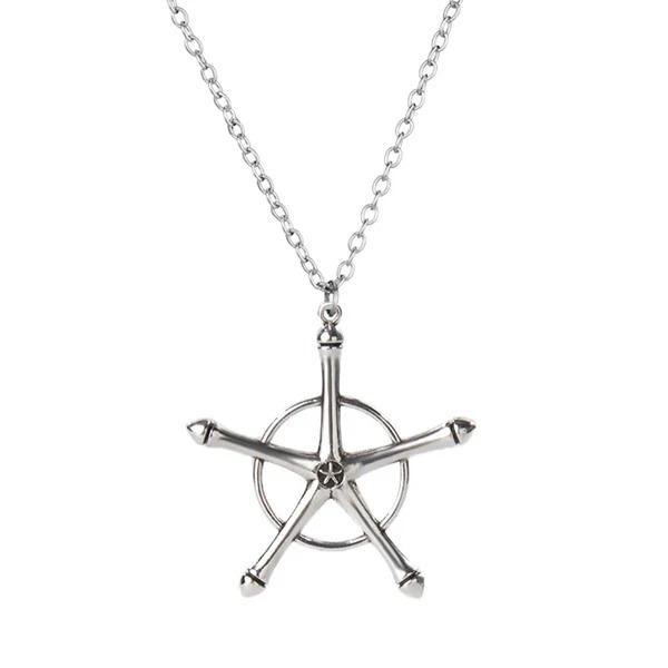 Anime Bleach Quincy Necklace - Silver Chain with Bleach Inspired Pendant - Unique Design for Various Occasions