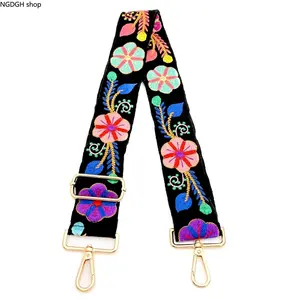 Embroidered Adjustable Bag Strap Crossbody,Exchangeable bag Strap Crossbody ,Shoulder Strap, 2" Wide Thick Handbag Straps Gift for Mother and lover Summervibes,Ideal for Elevating Any Purse or Tote Bag