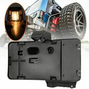 J114 License Plate Bracket ABS License Plate Cover US for Jeep for Wrangler JK2007-2017