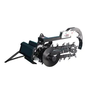Mini Skid Steer Trencher Attachment | Adjustable Depth Ground Digging Tool for Utility & Farm Work