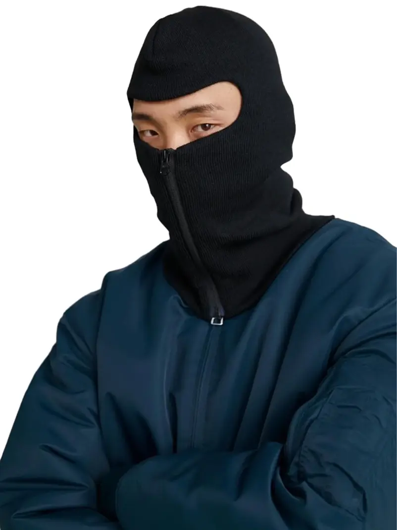 Zip-Up Ski Mask Balaclava (Full Face Cover) Black – Blooz - TikTok