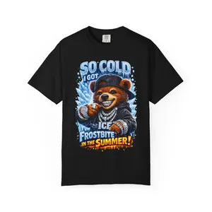 So Cold I Got Ice Frostbite In The Summer Bear T-shirt | Retro Graphic Tee teen teenager young adult quote